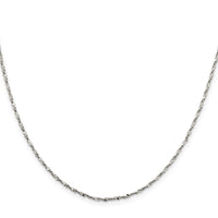 Sterling Silver 1.6mm Twisted Serpentine Chain