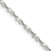 Sterling Silver 1.8mm Twisted Serpentine Chain