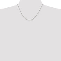 Sterling Silver 1mm Open Elongated Link Curb Chain