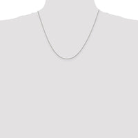Sterling Silver 1mm Open Elongated Link Curb Chain