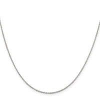 Sterling Silver 1.10mm Forzantine Cable Chain w/4in ext.