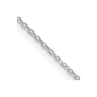 Sterling Silver 1.10mm Forzantine Cable Chain w/2in ext.