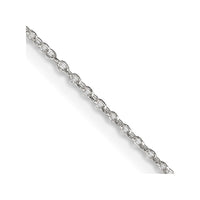 Sterling Silver 1.30mm Forzantine Cable Chain w/2in ext.