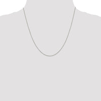 Sterling Silver 1.25mm Diamond-cut Forzantine Cable Chain w/4in ext.