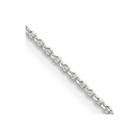 Sterling Silver 1.25mm Diamond-cut Forzantine Cable Chain w/4in ext.