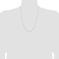 Sterling Silver 1mm Rhodium-plated Cable Chain