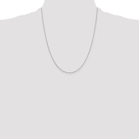 Sterling Silver 1mm 8 Sided D/C Cable Chain w/4in ext.