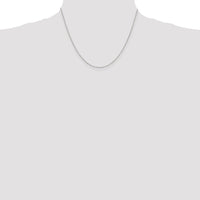 Sterling Silver 1mm Diamond-cut Long Link Cable Chain w/2in ext.