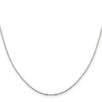 Sterling Silver .9mm Flat Link Cable Chain