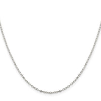 Sterling Silver 1.5mm Flat Open Oval Cable Chain