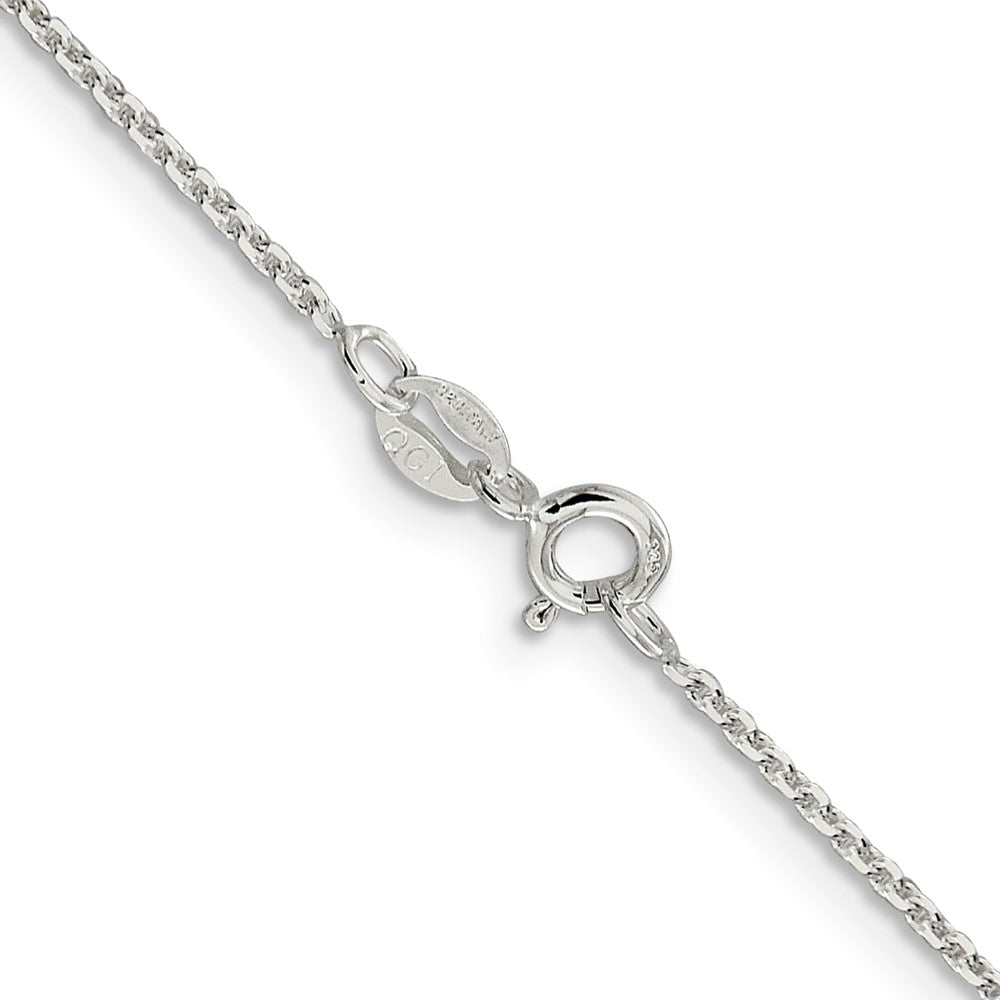 Sterling Silver 1.4mm Diamond-cut Forzantine Cable Chain