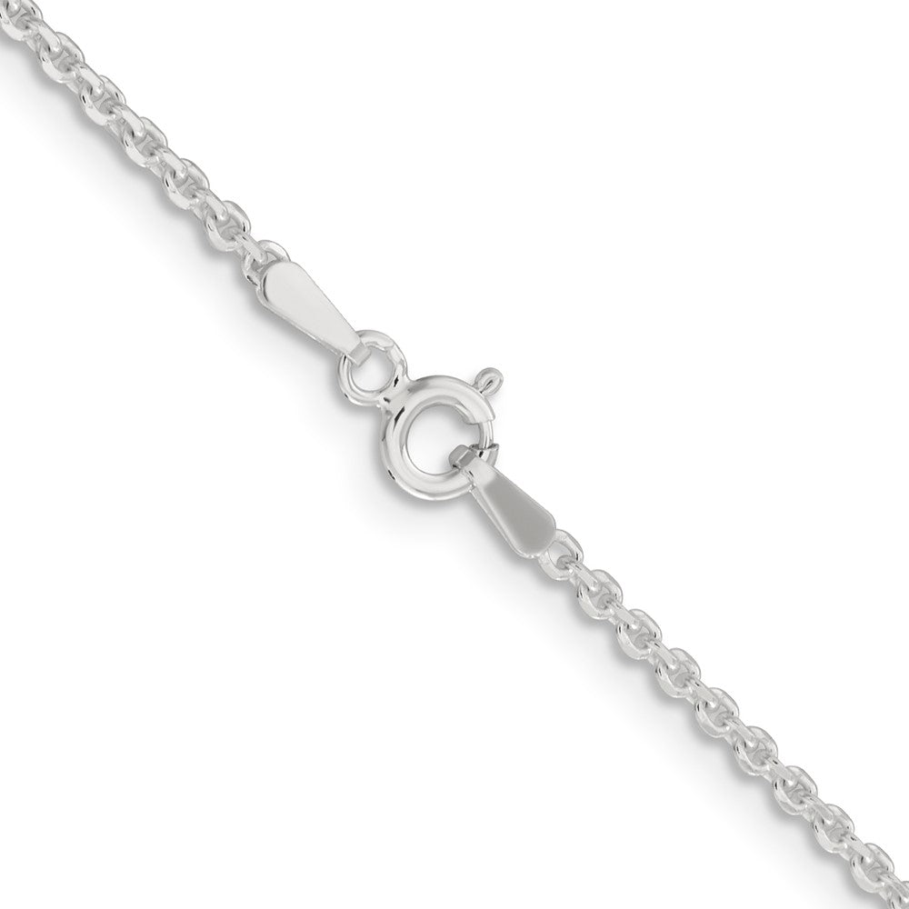 Sterling Silver 1.85mm Diamond-cut Forzantine Cable Chain
