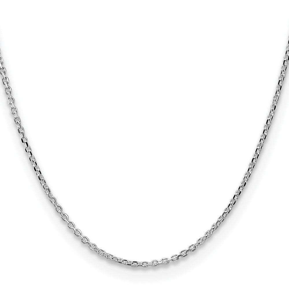 Sterling Silver 2.1mm Diamond-cut Forzantine Cable Chain