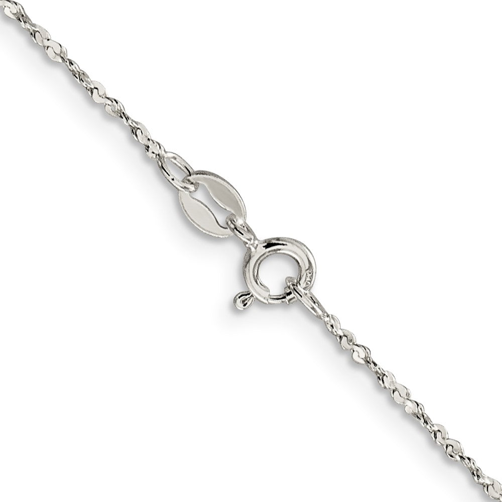 Sterling Silver 1.4mm Twisted Serpentine Chain