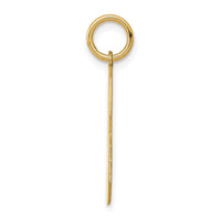 Sterling Silver/Gold Plated Polished Number 3 Charm
