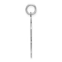 Sterling Silver/Rhodium-plated Polished Number 58 Charm
