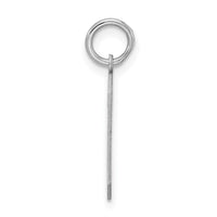 Sterling Silver/Rhodium-plated Satin Number 6 Charm