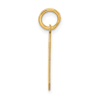 Sterling Silver/Gold-plated Satin Number 6 Charm