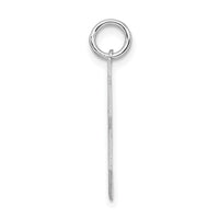 Sterling Silver/Rhodium-plated Satin Number 33 Charm