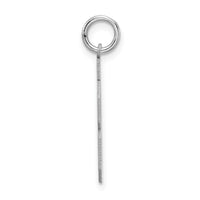 Sterling Silver/Rhodium-plated Satin Number 88 Charm