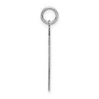 Sterling Silver/Rhodium-plated Satin Number 97 Charm