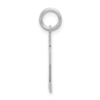 Sterling Silver/Rhodium-plated Satin Number 12 Charm