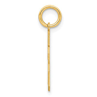 Sterling Silver/Gold-plated Satin Number 16 Charm