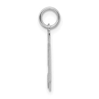 Sterling Silver/Rhodium-plated Satin Number 54 Charm