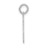 Sterling Silver/Rhodium-plated Satin Number 65 Charm