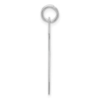 Sterling Silver/Rhodium-plated Polished Number 5 Charm