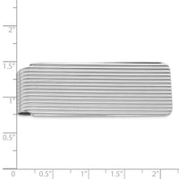 Sterling Silver Rhodium-plated Money Clip