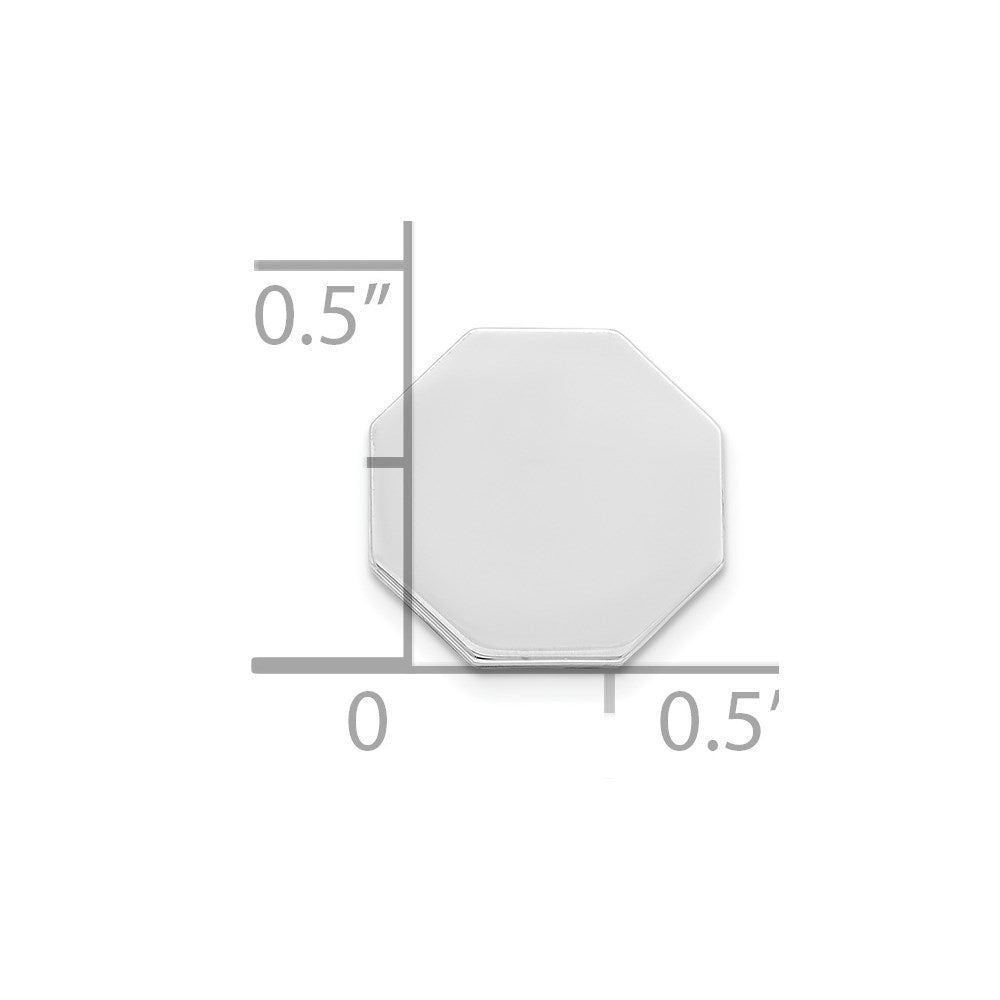 Sterling Silver Rhodium-plated Tie Tac