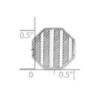 Sterling Silver Rhodium-plated Tie Tac