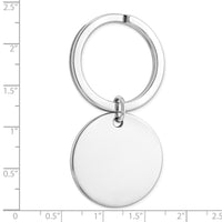 Sterling Silver Rhodium-plated Key Ring
