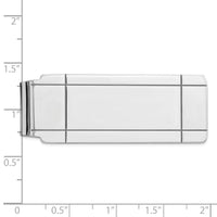 Sterling Silver Rhodium-plated Money Clip