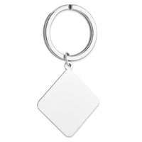 Sterling Silver Rhodium-plated Key Chain