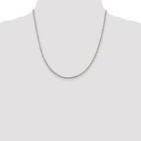 Sterling Silver 2.55mm D/C Square Franco Chain