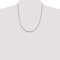 Sterling Silver 2.55mm D/C Square Franco Chain