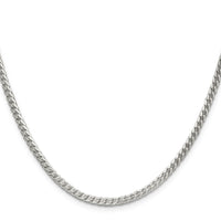 Sterling Silver 3mm D/C Square Franco Chain