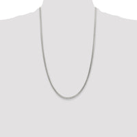 Sterling Silver 3mm D/C Square Franco Chain