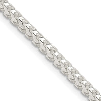 Sterling Silver 3mm D/C Square Franco Chain