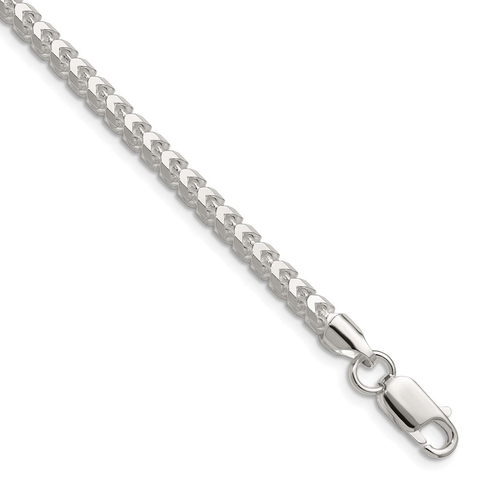 Sterling Silver 3.5.0mm D/C Square Franco Chain