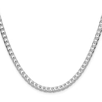 Sterling Silver 4mm D/C Square Franco Chain