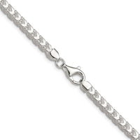 Sterling Silver 4mm D/C Square Franco Chain