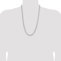 Sterling Silver 4mm D/C Square Franco Chain