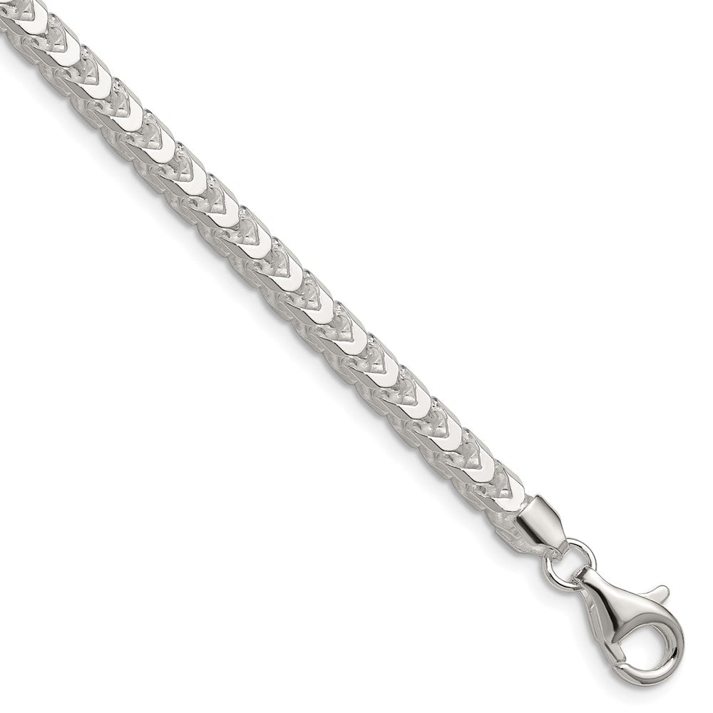 Sterling Silver 4mm D/C Square Franco Chain