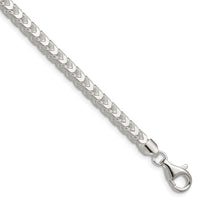 Sterling Silver 4mm D/C Square Franco Chain