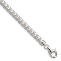 Sterling Silver 4mm D/C Square Franco Chain