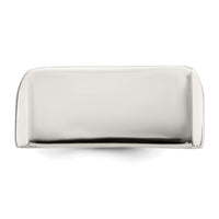 Sterling Silver 9x19mm Closed Back Signet Ring