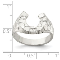 Sterling Silver Horseshoe Ring